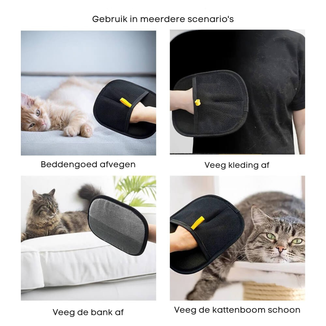 🧤 Elektrostatische Haarverwijderingshandschoenen voor Honden & Katten