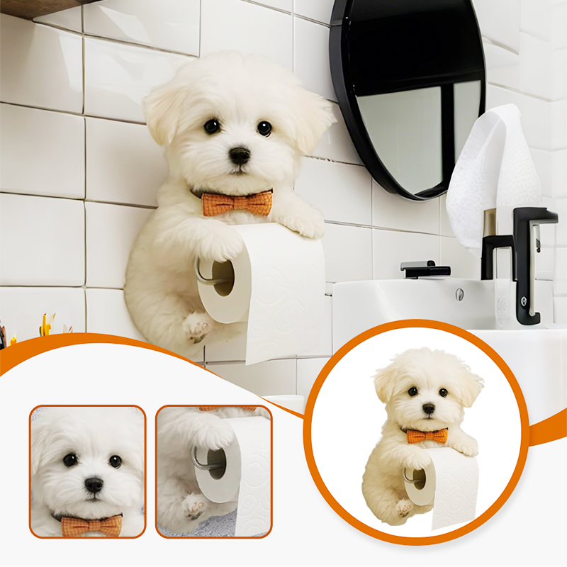 🐾 Toiletrolhouder Hond – Grappig & Functioneel Decorstuk