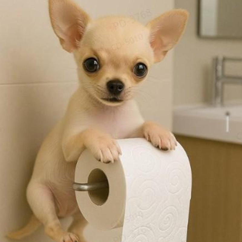 🐾 Toiletrolhouder Hond – Grappig & Functioneel Decorstuk