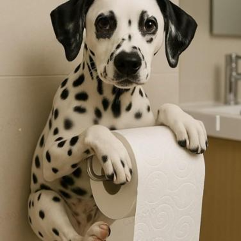 🐾 Toiletrolhouder Hond – Grappig & Functioneel Decorstuk