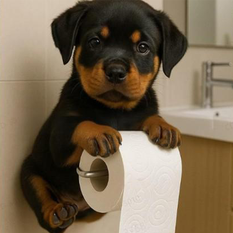 🐾 Toiletrolhouder Hond – Grappig & Functioneel Decorstuk