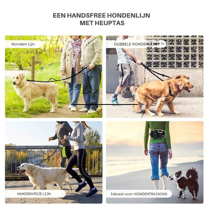 Luxbie GlideLine — Handsfree hondenriem + heupbelt