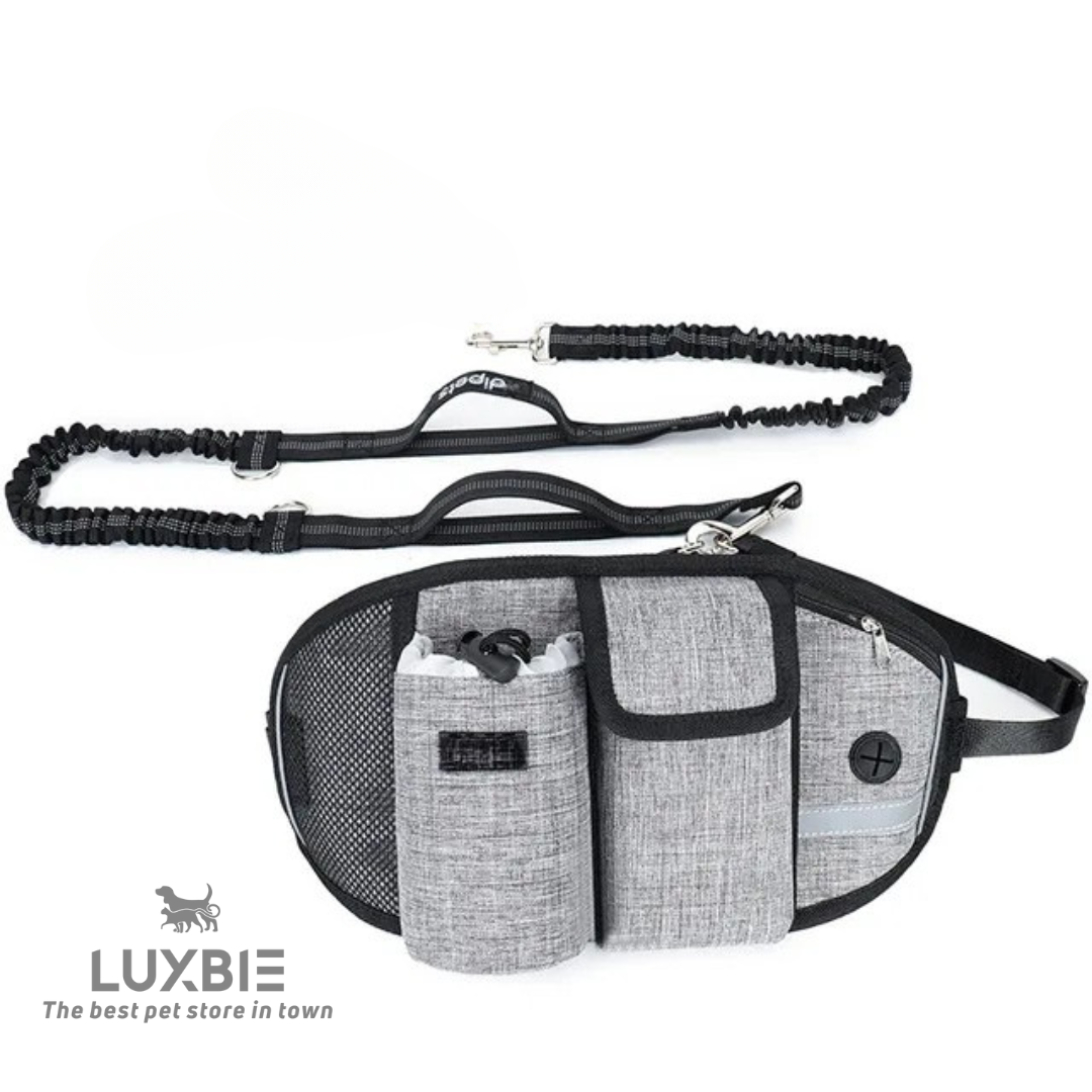 Luxbie GlideLine — Handsfree hondenriem + heupbelt