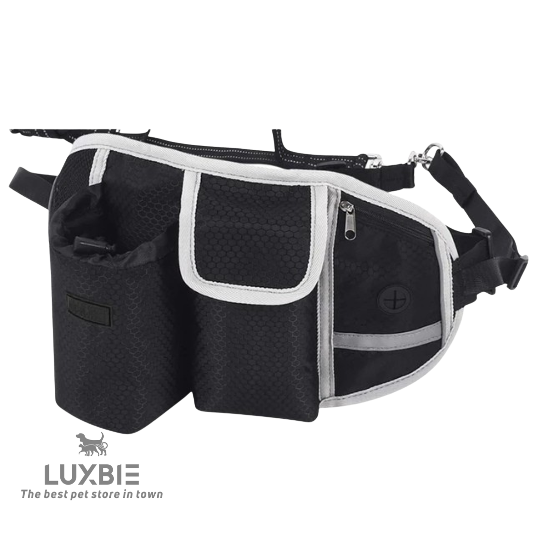 Luxbie GlideLine — Handsfree hondenriem + heupbelt