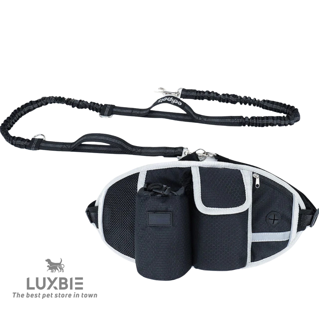 Luxbie GlideLine — Handsfree hondenriem + heupbelt
