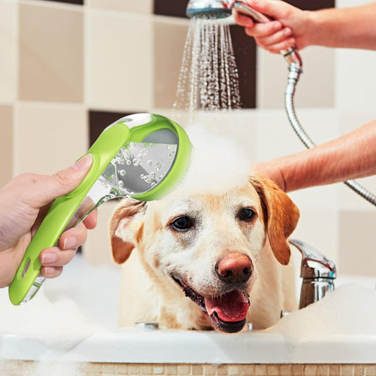 2-in-1 Badborstel voor Honden
