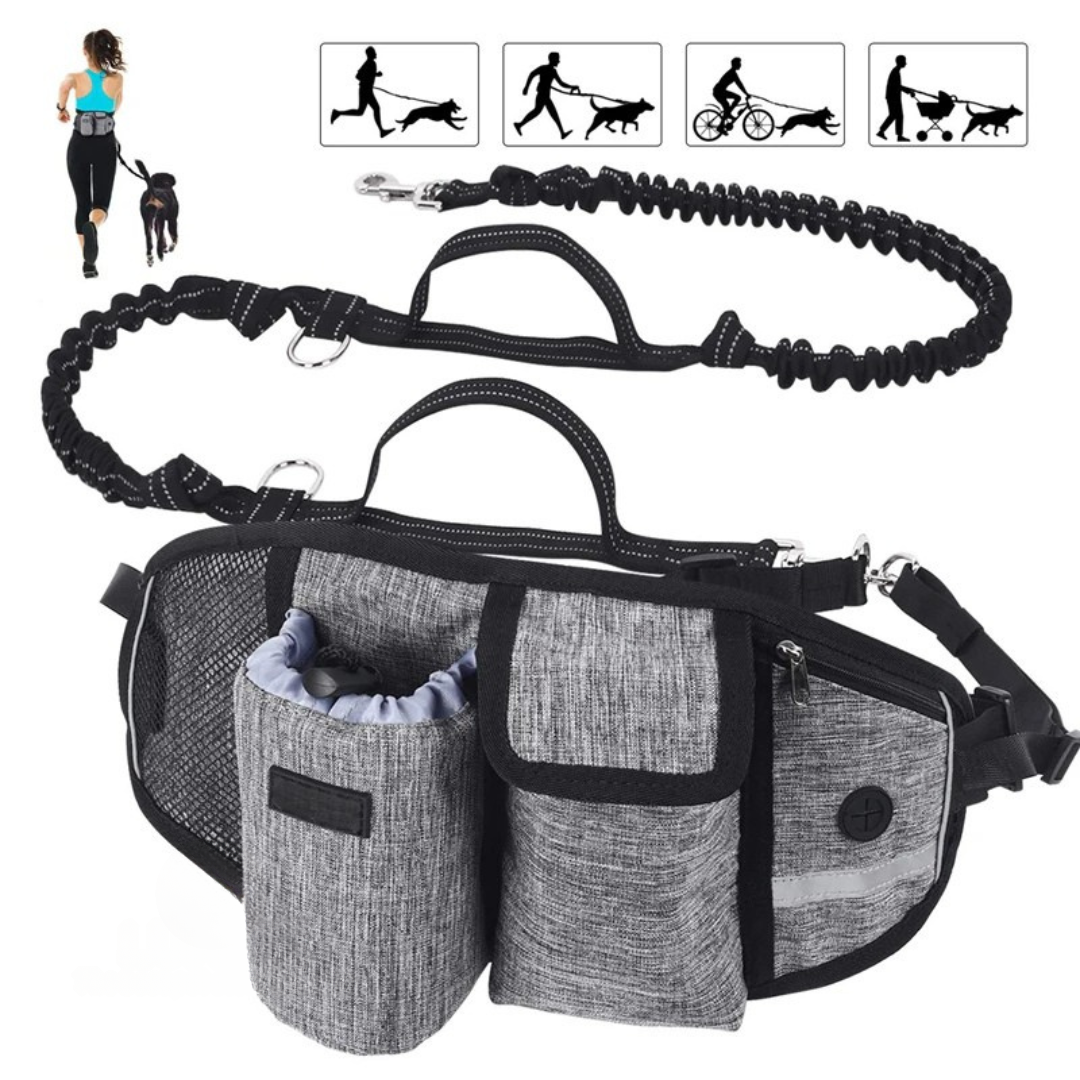Luxbie GlideLine — Handsfree hondenriem + heupbelt