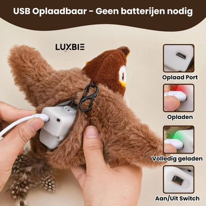 🐦 Vliegende Vogel Kattenspeelgoed – Geef je kat het jachtavontuur dat hij mist!