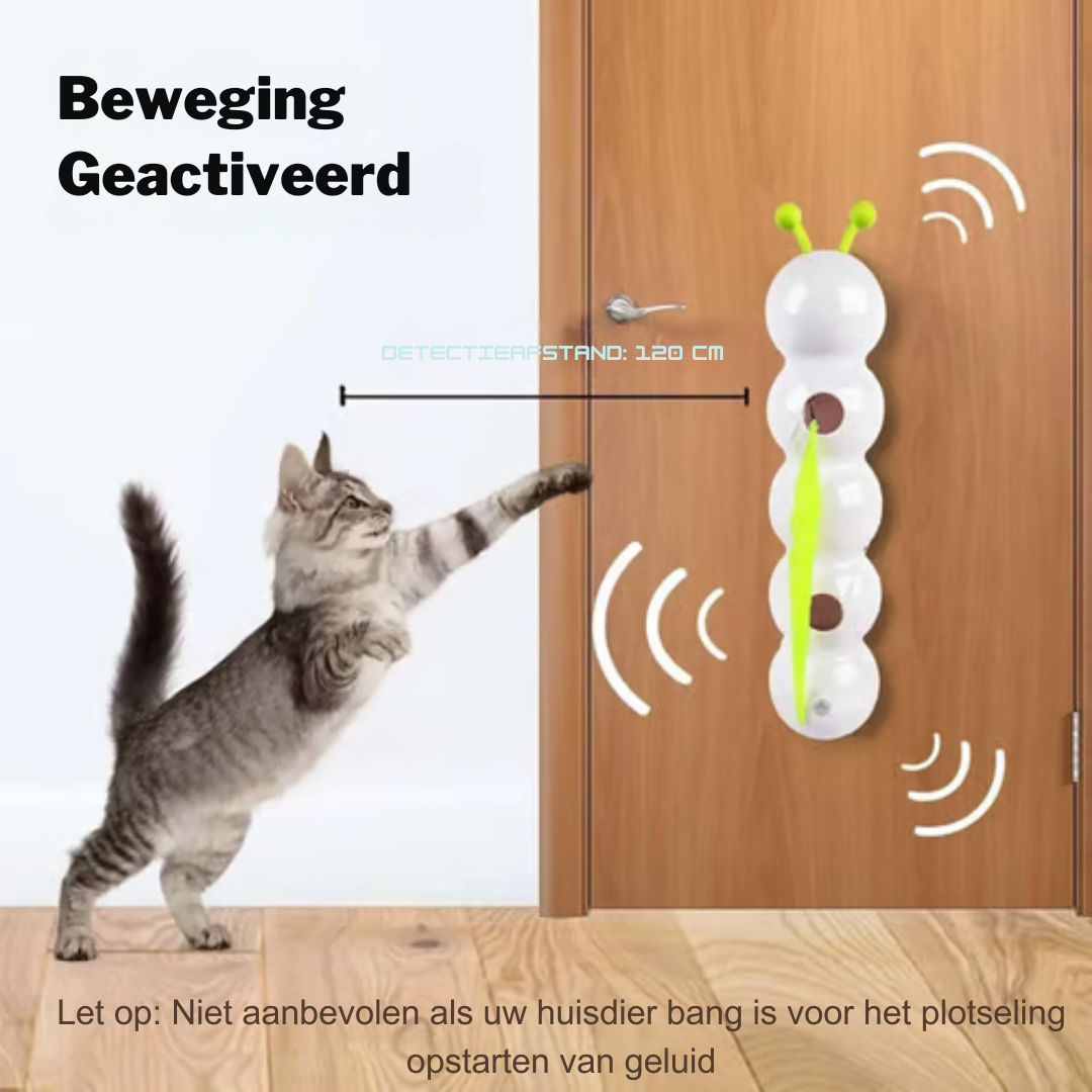 🐛✨Interactieve elektrisch rups kattenspeelgoed😻