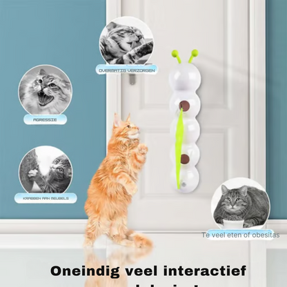 🐛✨Interactieve elektrisch rups kattenspeelgoed😻