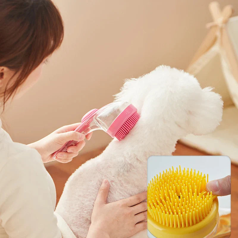2-in-1 Badborstel voor Honden
