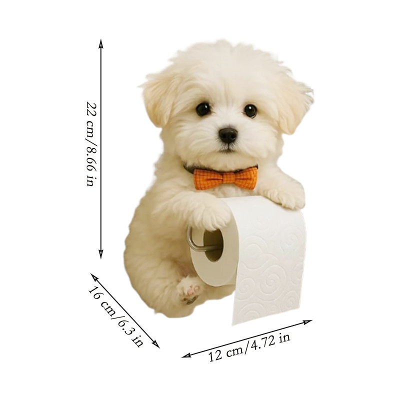 🐾 Toiletrolhouder Hond – Grappig & Functioneel Decorstuk