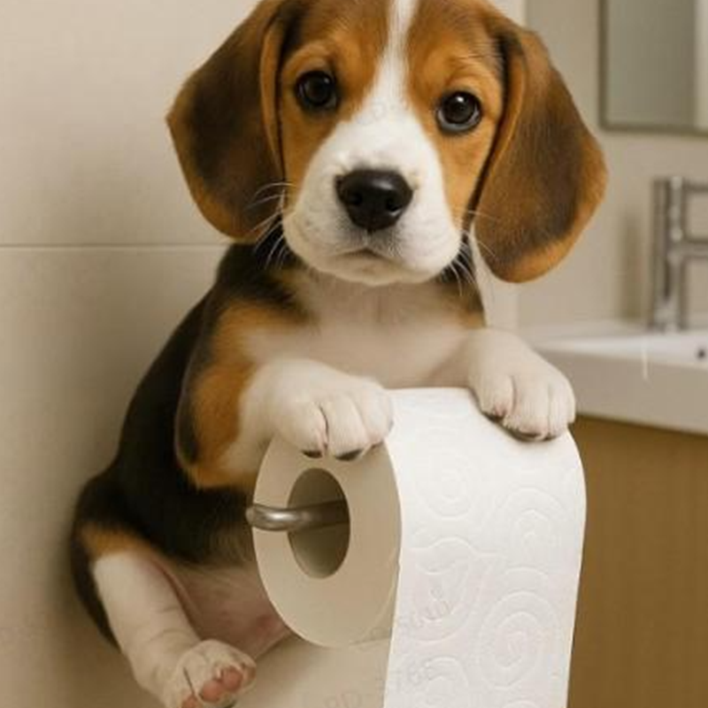 🐾 Toiletrolhouder Hond – Grappig & Functioneel Decorstuk