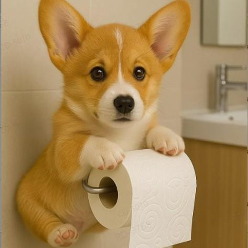 🐾 Toiletrolhouder Hond – Grappig & Functioneel Decorstuk