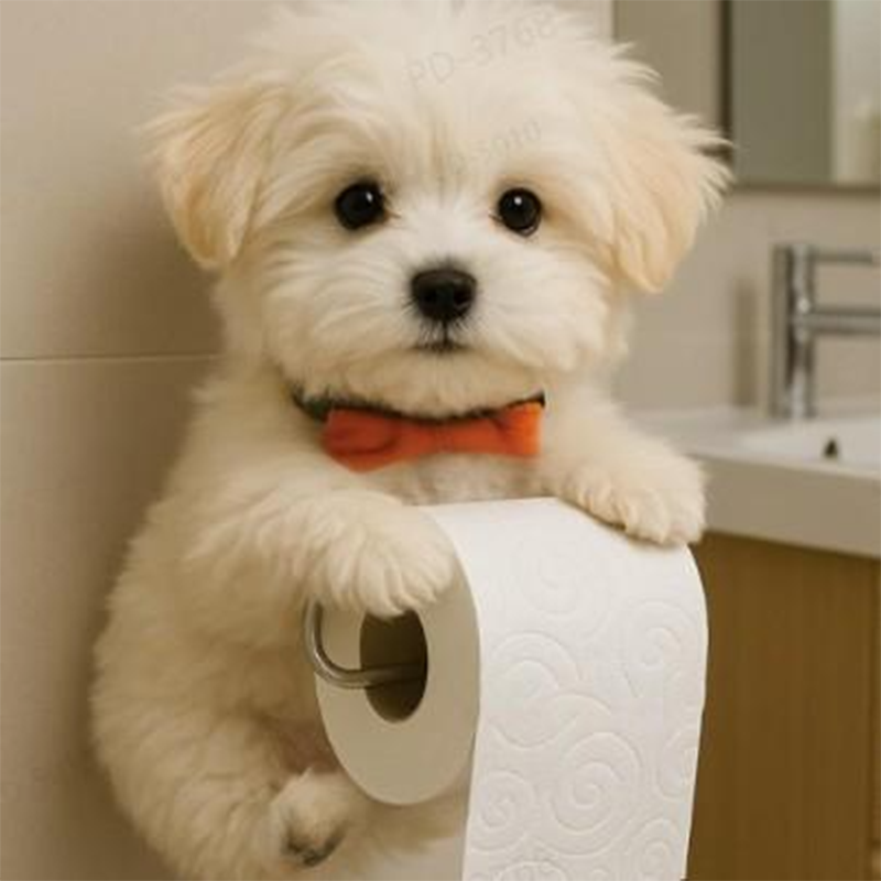 🐾 Toiletrolhouder Hond – Grappig & Functioneel Decorstuk