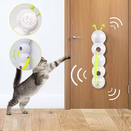🐛✨Interactieve elektrisch rups kattenspeelgoed😻